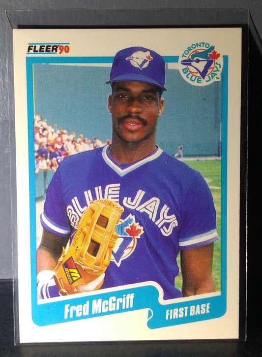 1990 Fred McGriff Fleer Baseball Card #89
