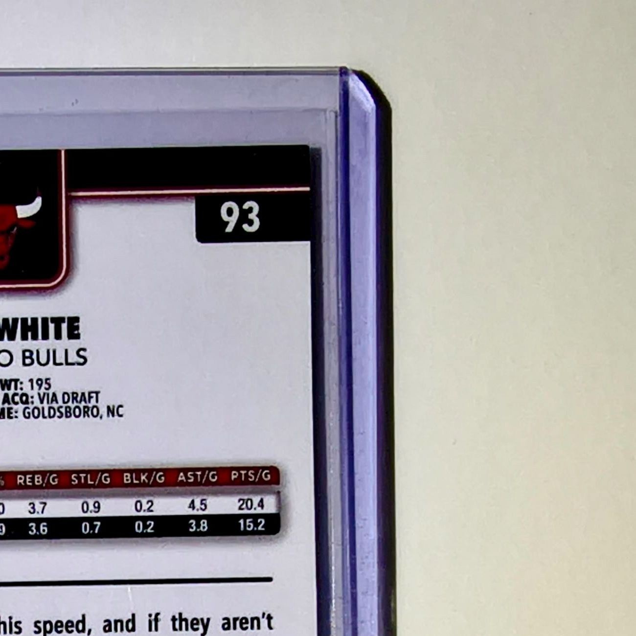 Coby White 2025-26 NBA Topps Chrome Update RayWave Refractor #93 Card Bulls