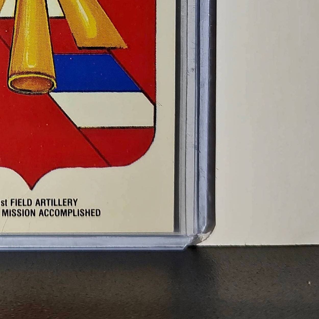 41 Field Artillery Motto Mission Accomplished 1991 Topps Desert Storm 11 Sticker