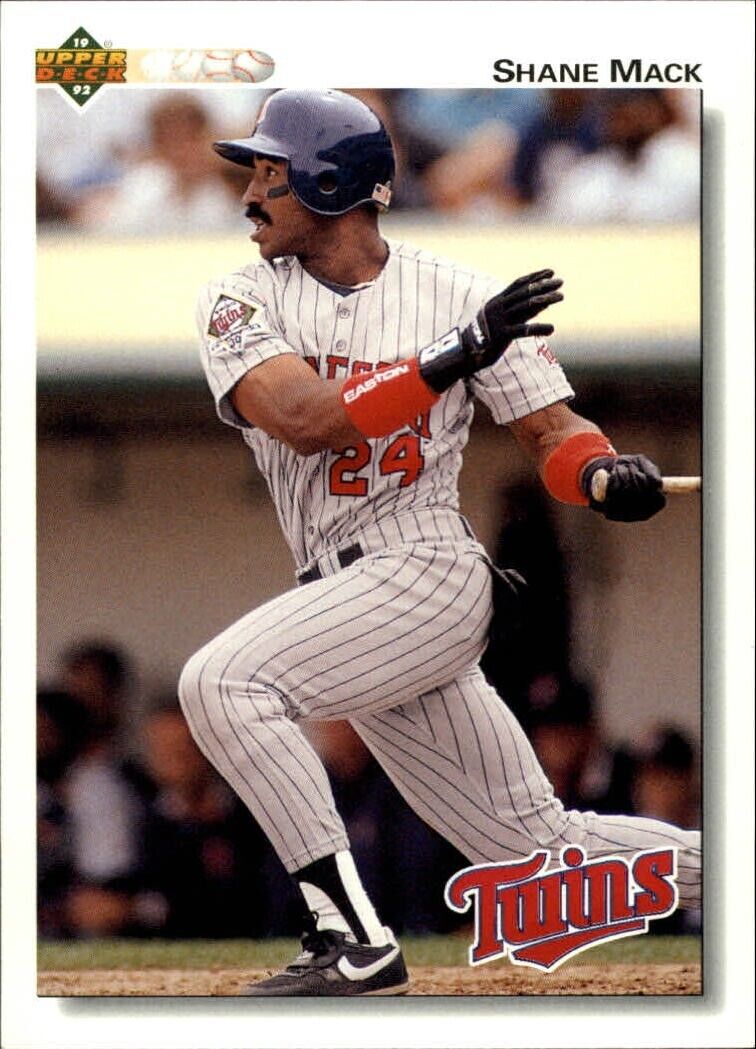 Shane Mack 1992 Upper Deck MLB #428 Baseball Card Minnesota Twins
