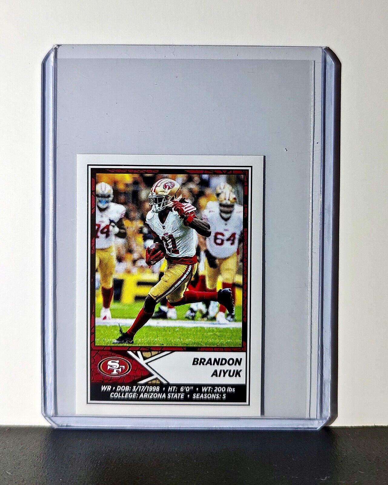 Brandon Aiyuk 2024 Panini NFL Sticker #526 San Francisco 49ers