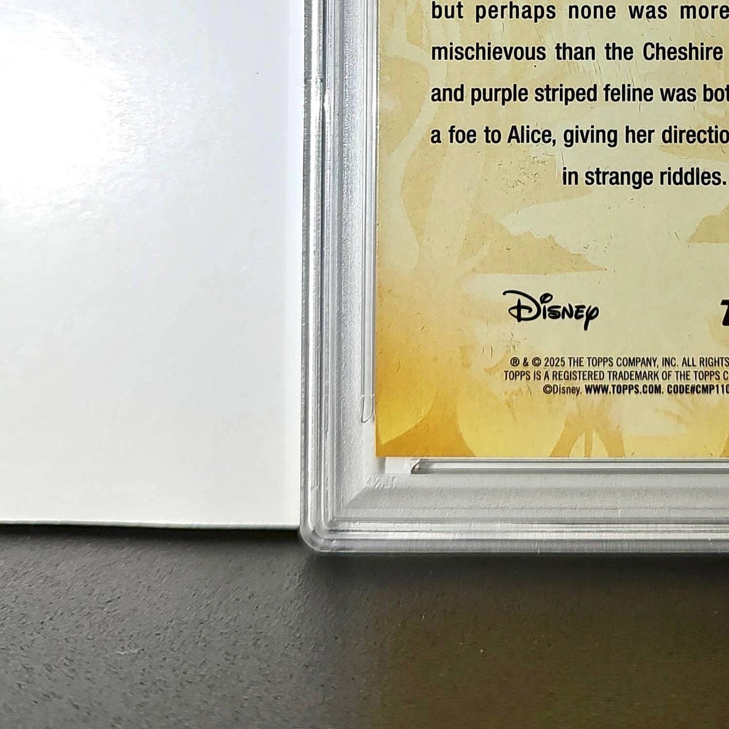 Cheshire Cat 2025 Topps Disney #FF-6 Furry Friends Card PSA 8