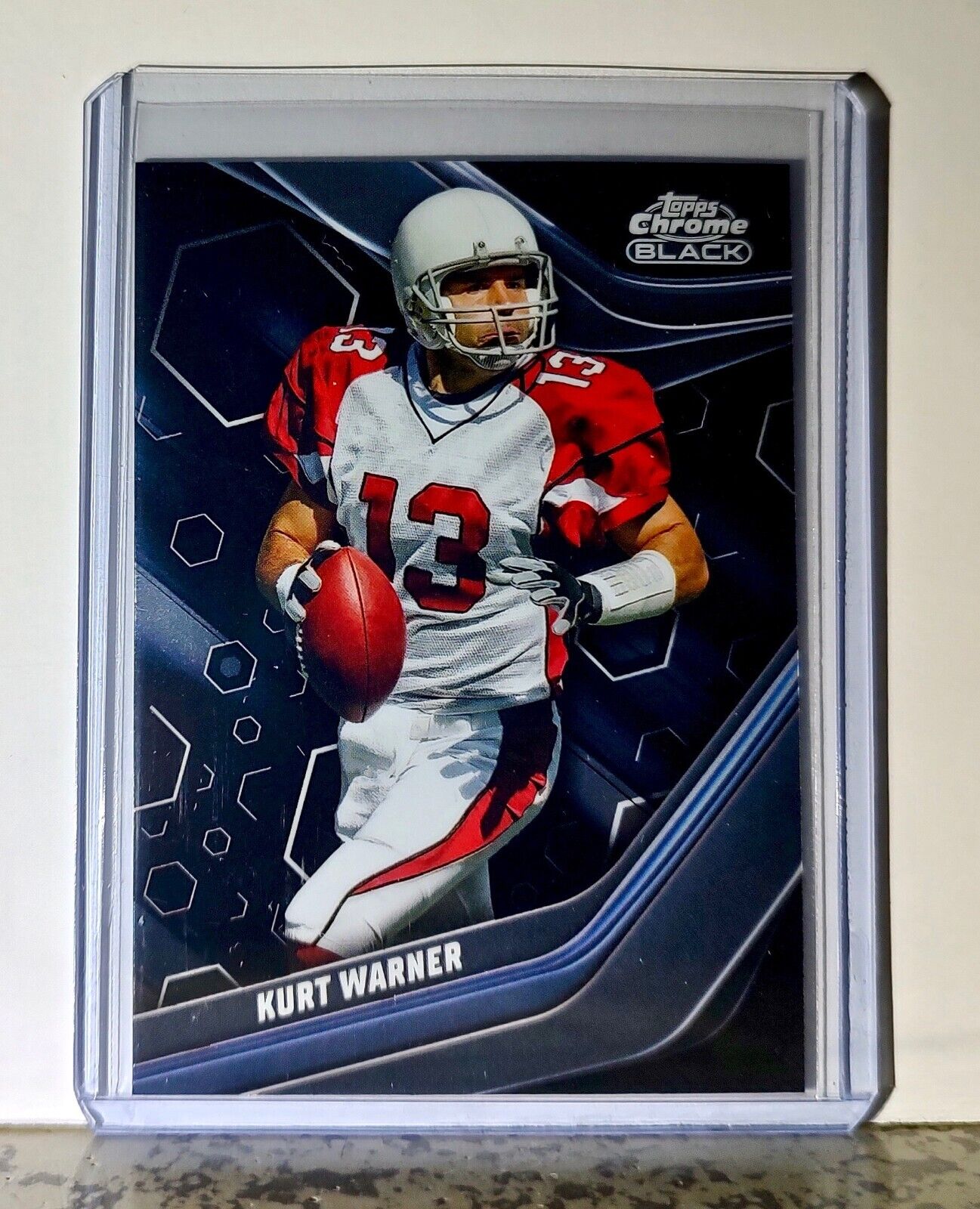 Kurt Warner 2023 Topps Chrome Black NFL #101 Football Card Arizona Cardinals