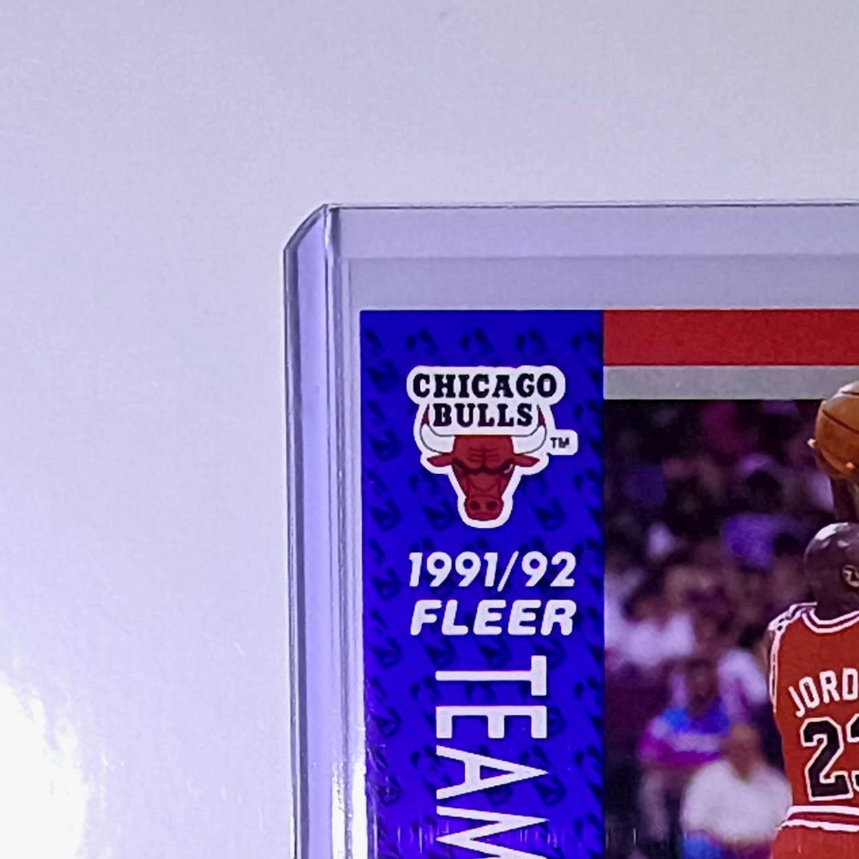 Michael Jordan 1991-92 Fleer Team Leader #375 Basketball Card Chicago Bulls