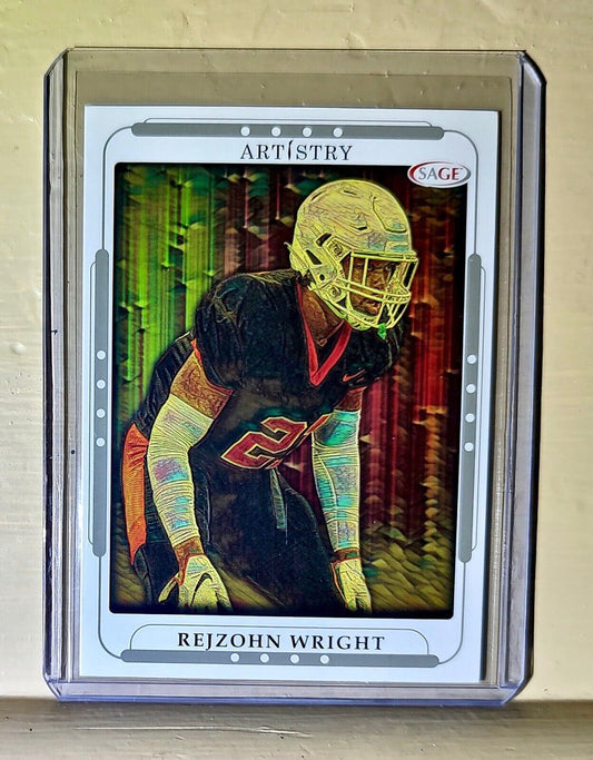 Rejzohn Wright 2023 SAGE NFL Artistry Football #108 Card