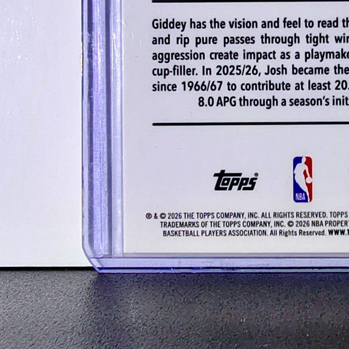 Josh Giddey 2025-26 NBA Topps Chrome Update X-Fractor #118 Card Chicago Bulls