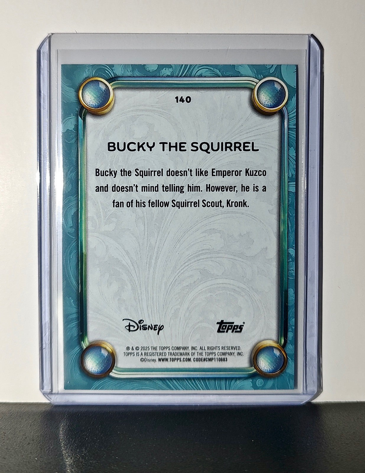 Bucky the Squirrel 2025 Topps Disney #140 Diamond Card The Emperor's New Groove