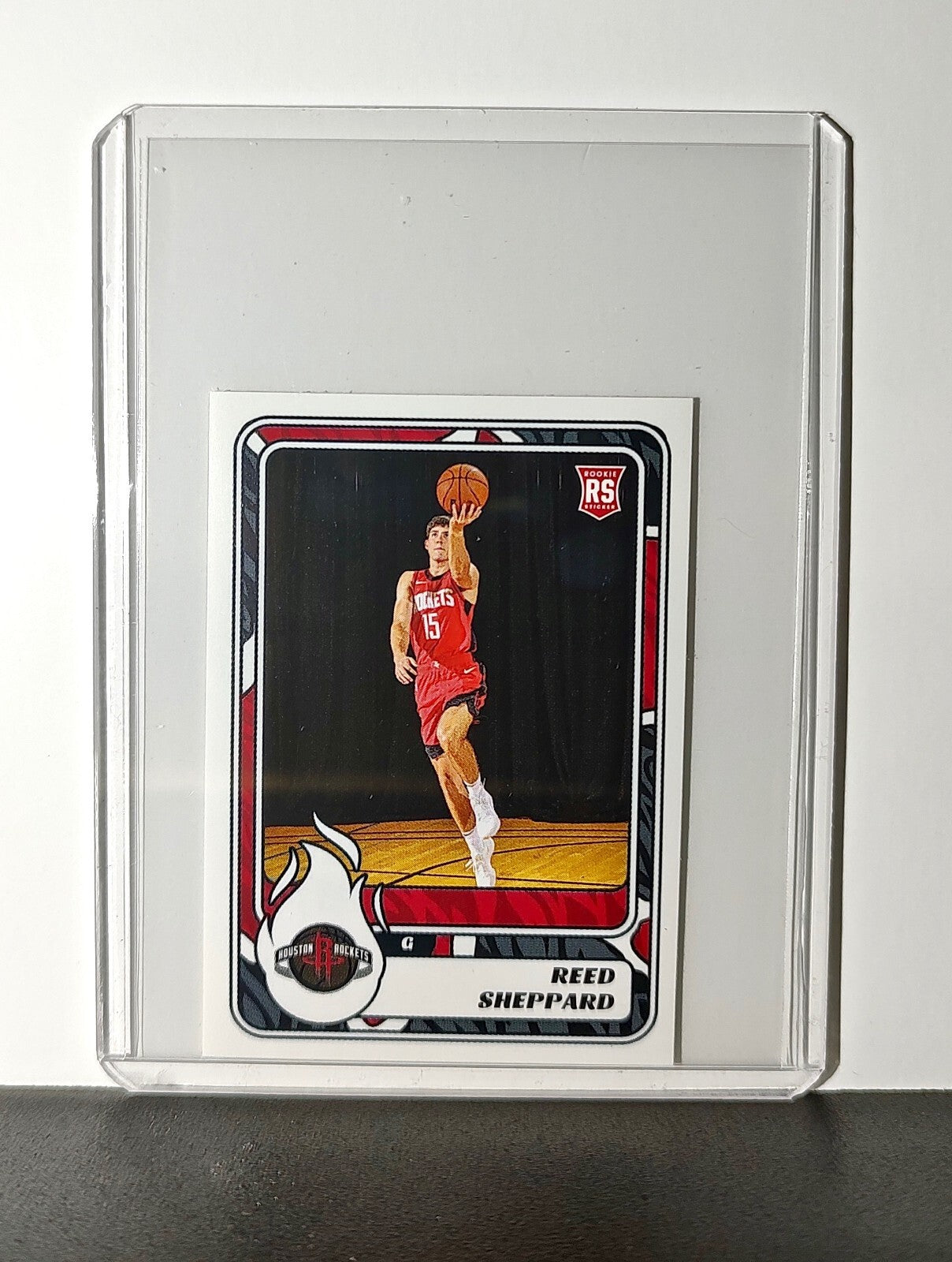 Reed Sheppard Rookie 2024-25 Panini NBA #343 Sticker Card Houston Rockets