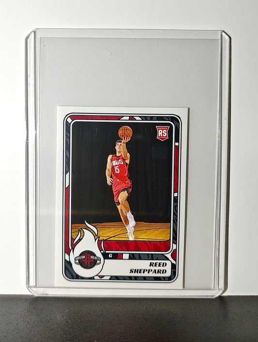 Reed Sheppard Rookie 2024-25 Panini NBA #343 Sticker Card Houston Rockets