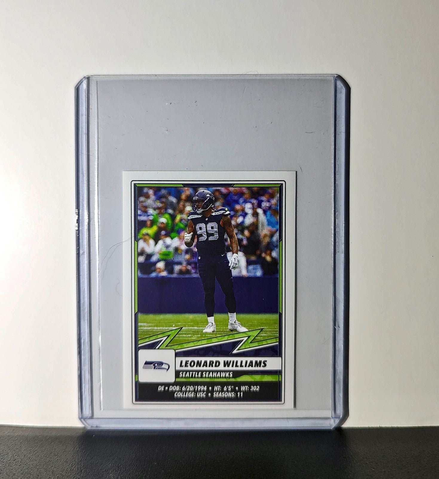 Leonard Williams 2025 Panini NFL #543 Sticker Seattle Seahawks