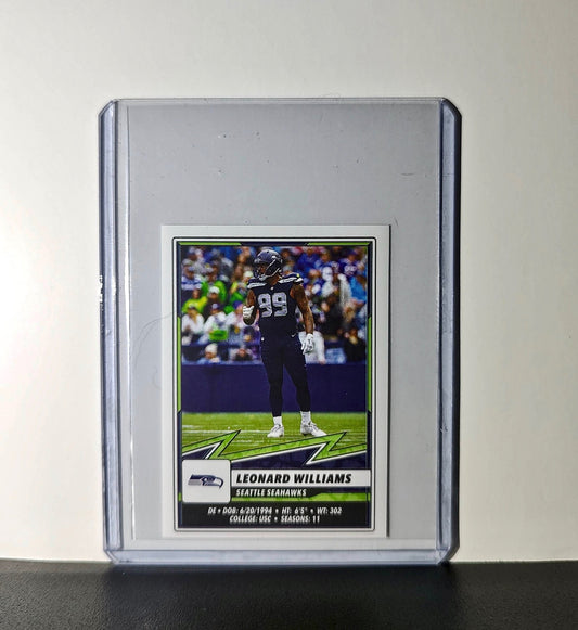 Leonard Williams 2025 Panini NFL #543 Sticker Seattle Seahawks