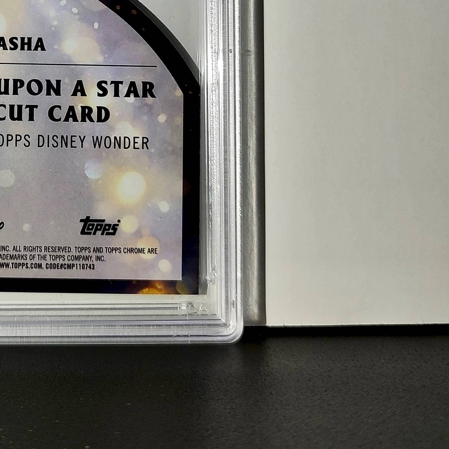 Asha 2025 Topps Chrome Disney #W-18 Wish Upon A Star Die Cut Card Wish PSA 10