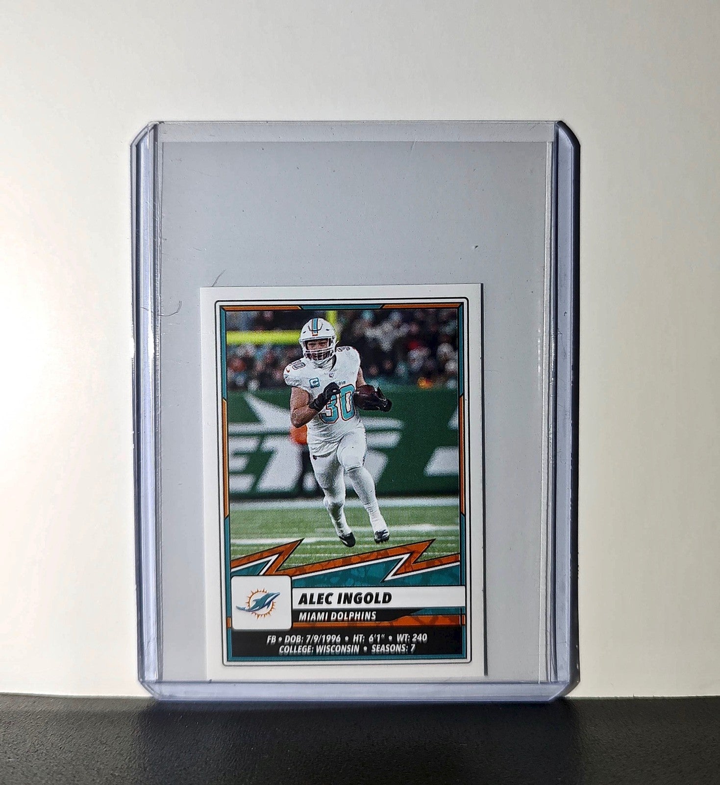 Alec Ingold 2025 Panini NFL #60 Sticker Miami Dolphins