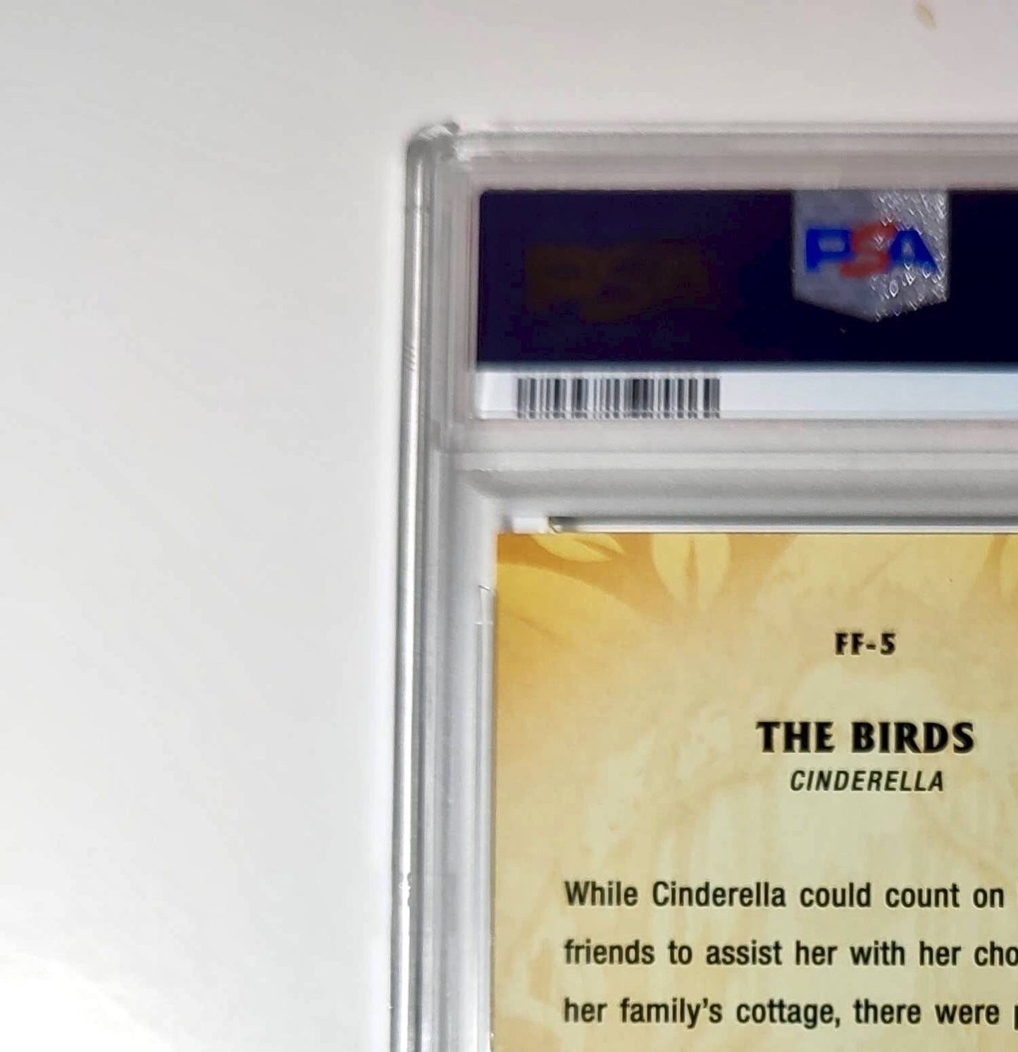 The Birds 2025 Topps Disney #FF-5 Furry Friends Card Cinderella PSA 9