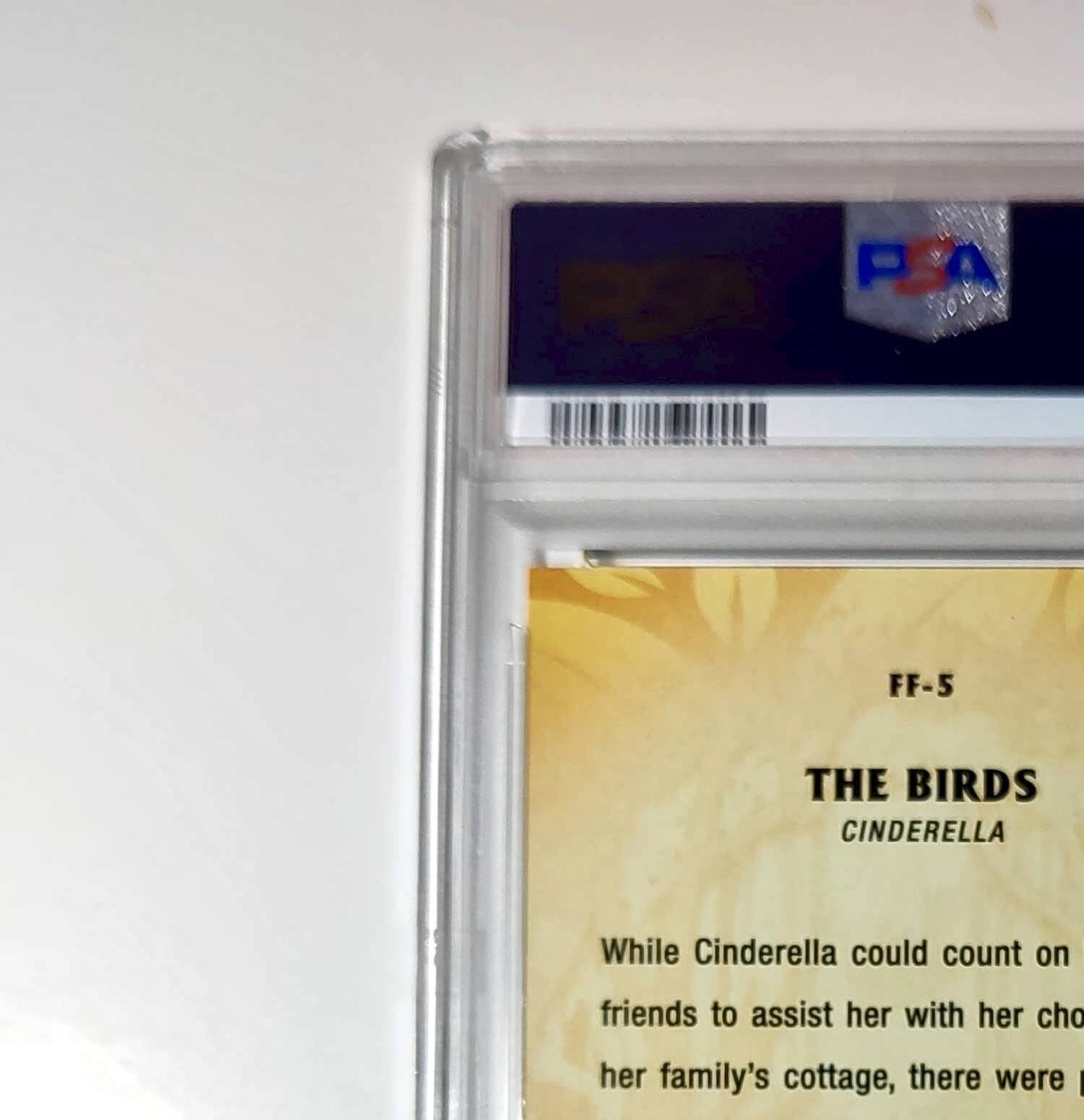 The Birds 2025 Topps Disney #FF-5 Furry Friends Card Cinderella PSA 9