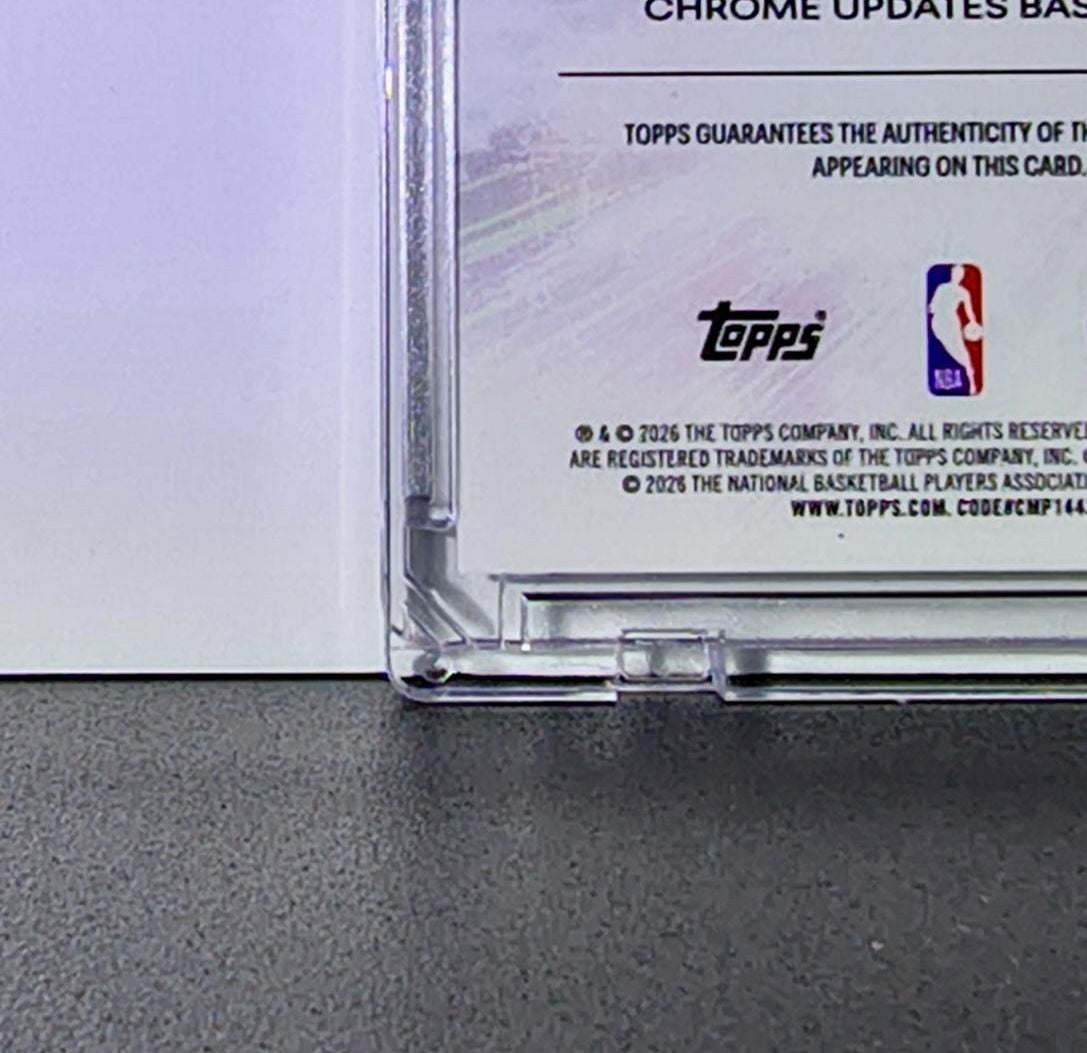 Nikola Topic 2025-26 NBA Topps Chrome Update #HM-NT Blue Refractor Auto 020/150