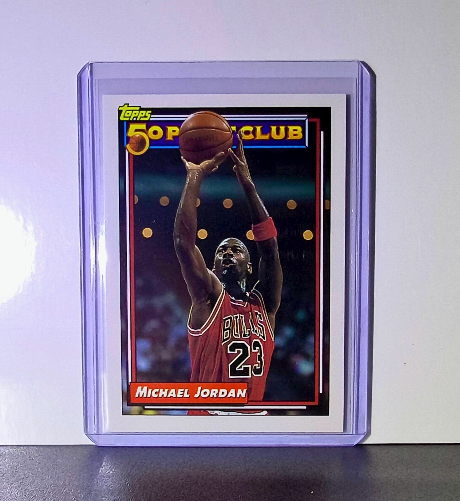 Michael Jordan 1992-93 Topps 50 Point Club 205 Basketball Card Chicago Bulls