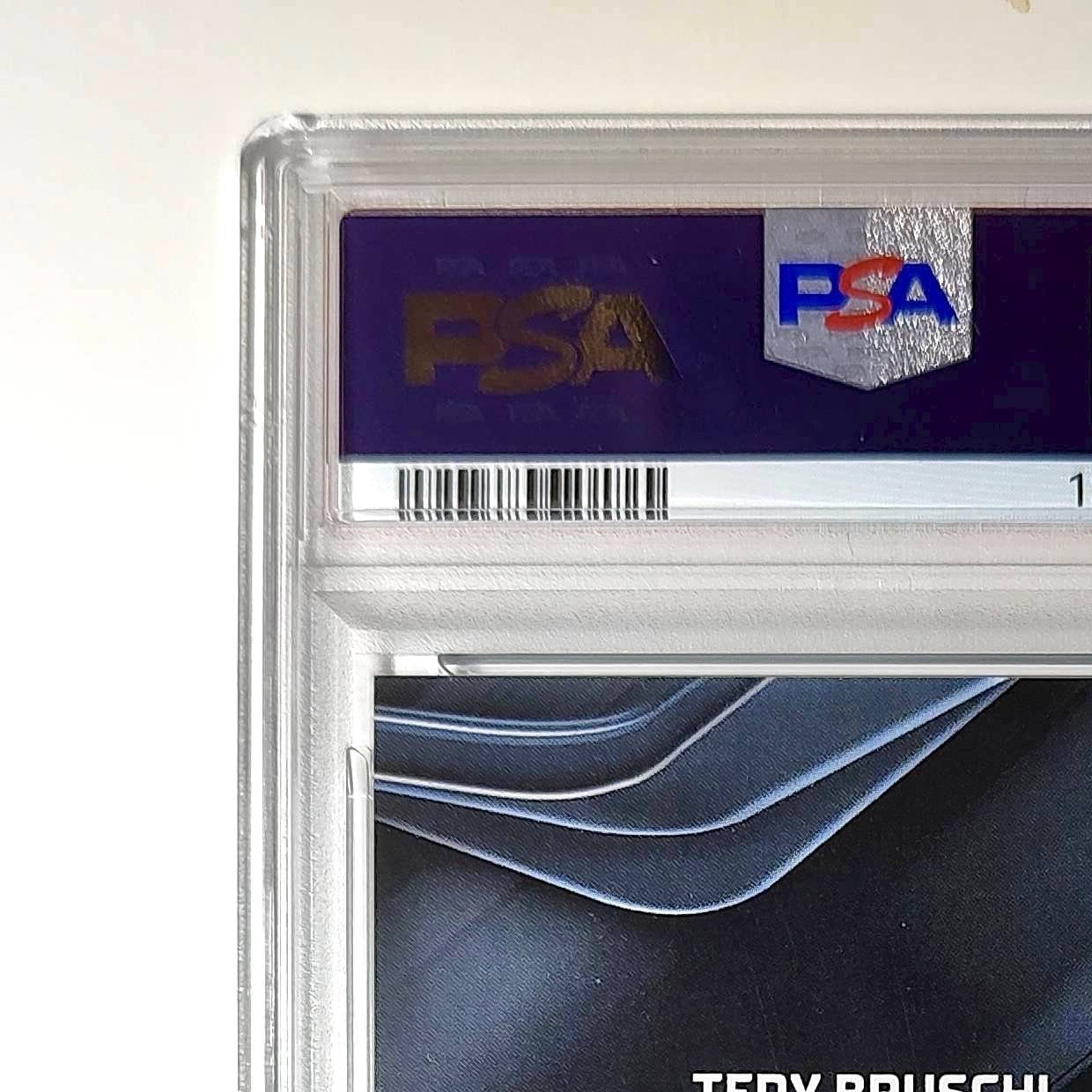 Tedy Bruschi 2023 Topps Chrome Black #TCBA-TEB PSA 9 Auto 10