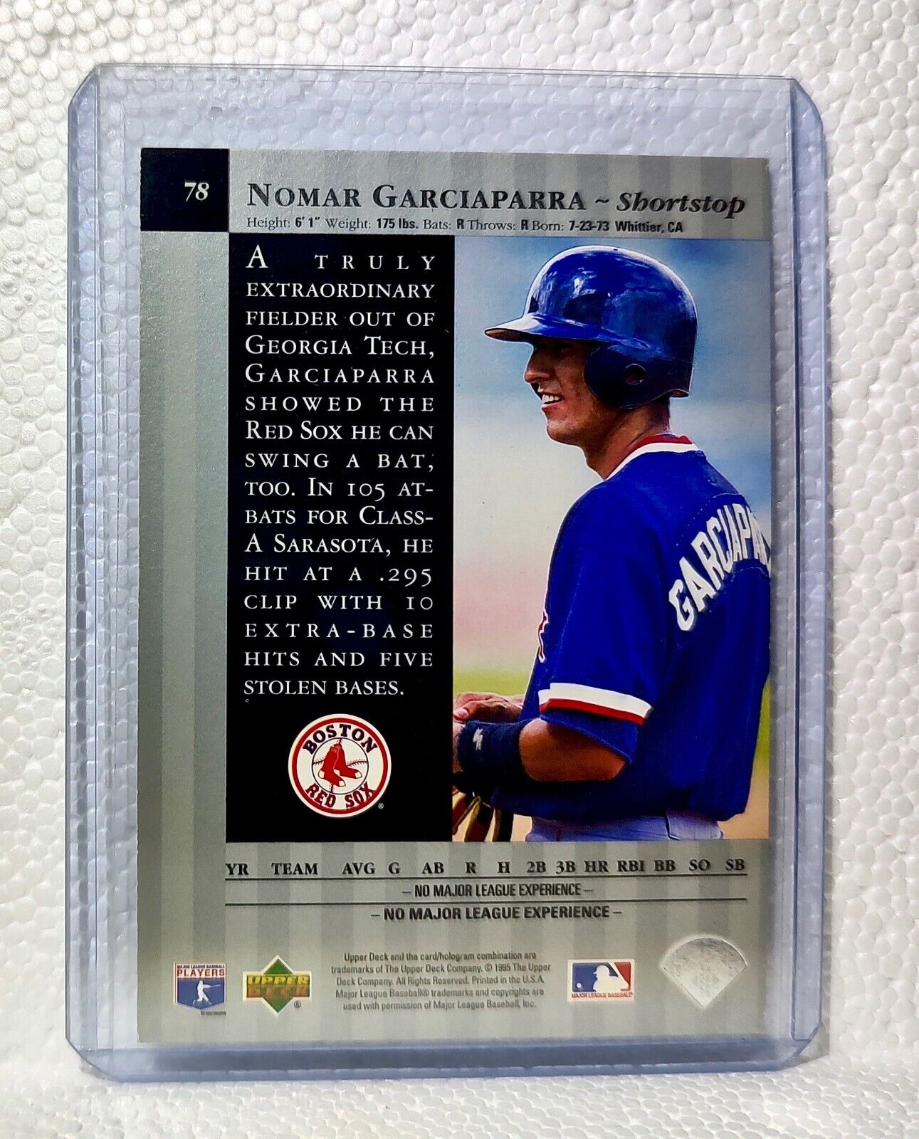 Nomar Garciaparra 1995 Upper Deck MLB #78 Special Edition Card Boston Red Sox