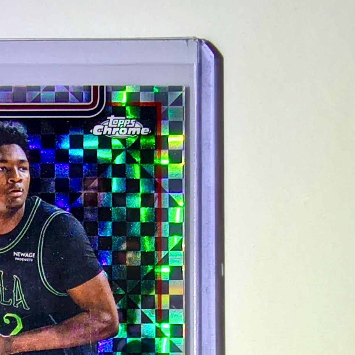 Derik Queen Rookie 2025-26 NBA Topps Chrome Update X-Fractor #163 Card Pelicans