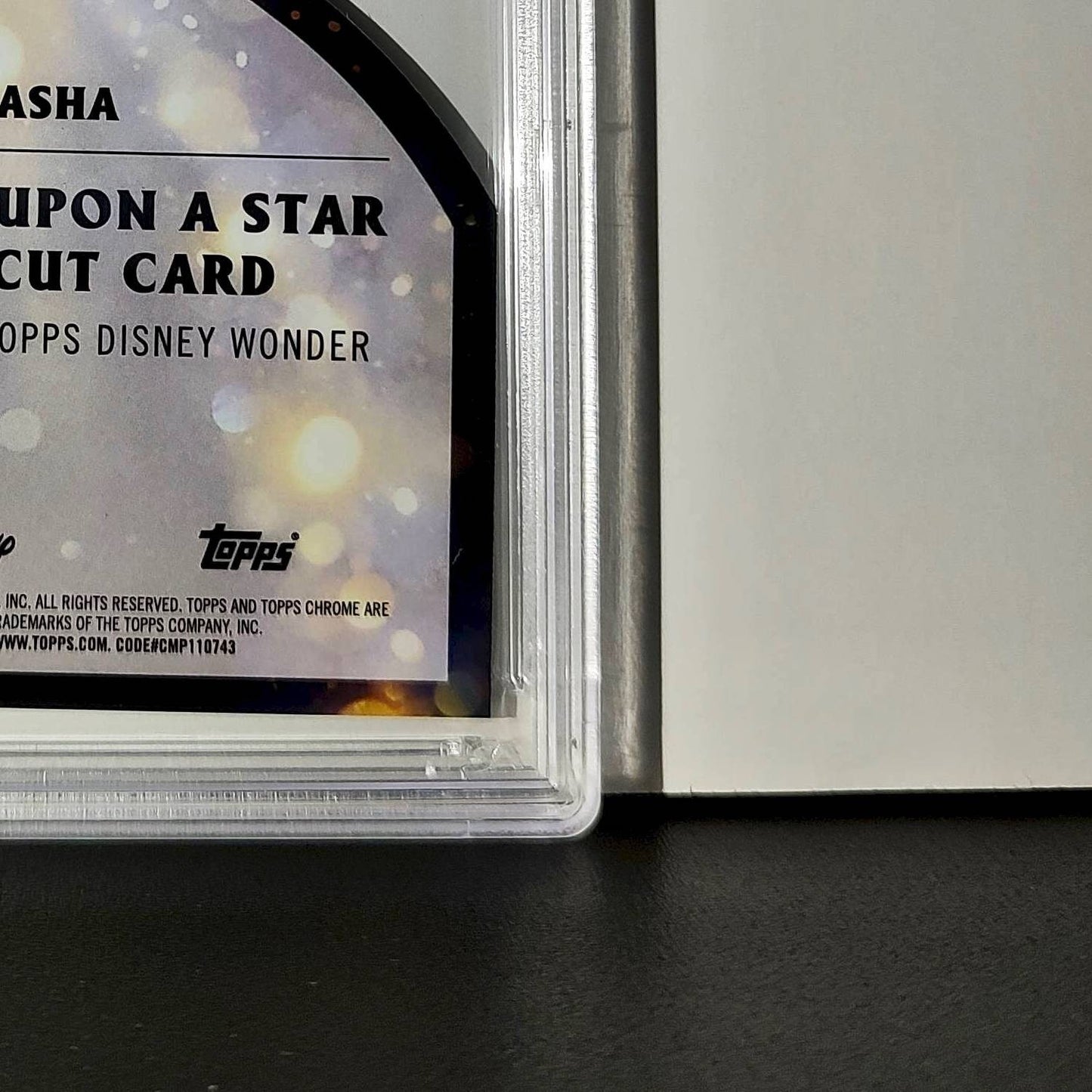 Asha 2025 Topps Chrome Disney #W-18 Wish Upon A Star Die Cut Card Wish PSA 9