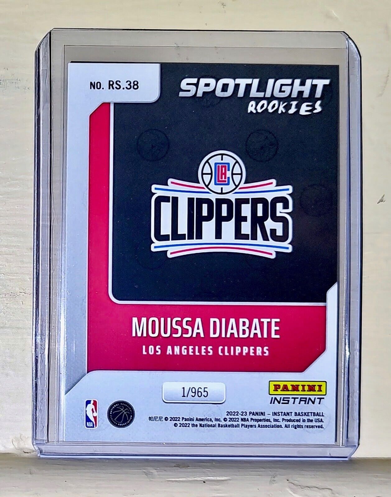 Moussa Diabate 2022-23 Panini NBA #38 Spotlight Rookies Card 1/965