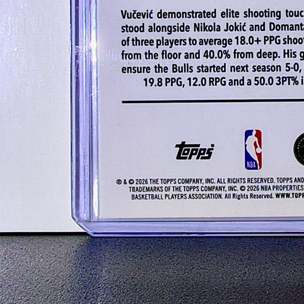 Nikola Vučević 2025-26 NBA Topps Chrome Update #78 Basketball Card Chicago Bulls