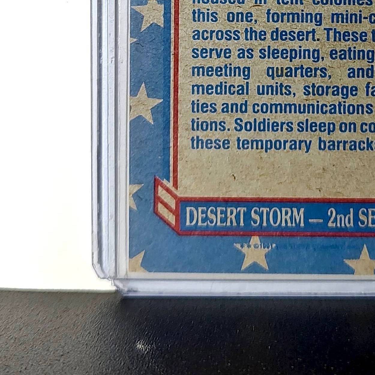 Tent City 1991 Topps Desert Storm #175 Card