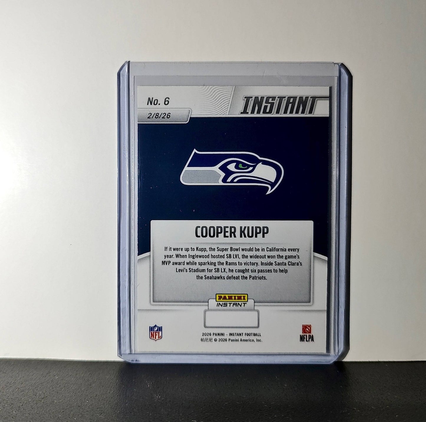 Cooper Kupp 2026 Panini NFL Super Bowl LIX Champions #6 Card Seattle Seahawks
