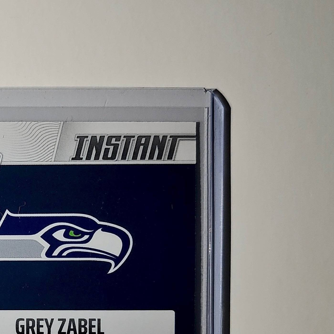 Grey Zabel Rookie 2026 Panini NFL Super Bowl LIX Champions #12 Card Seahawks