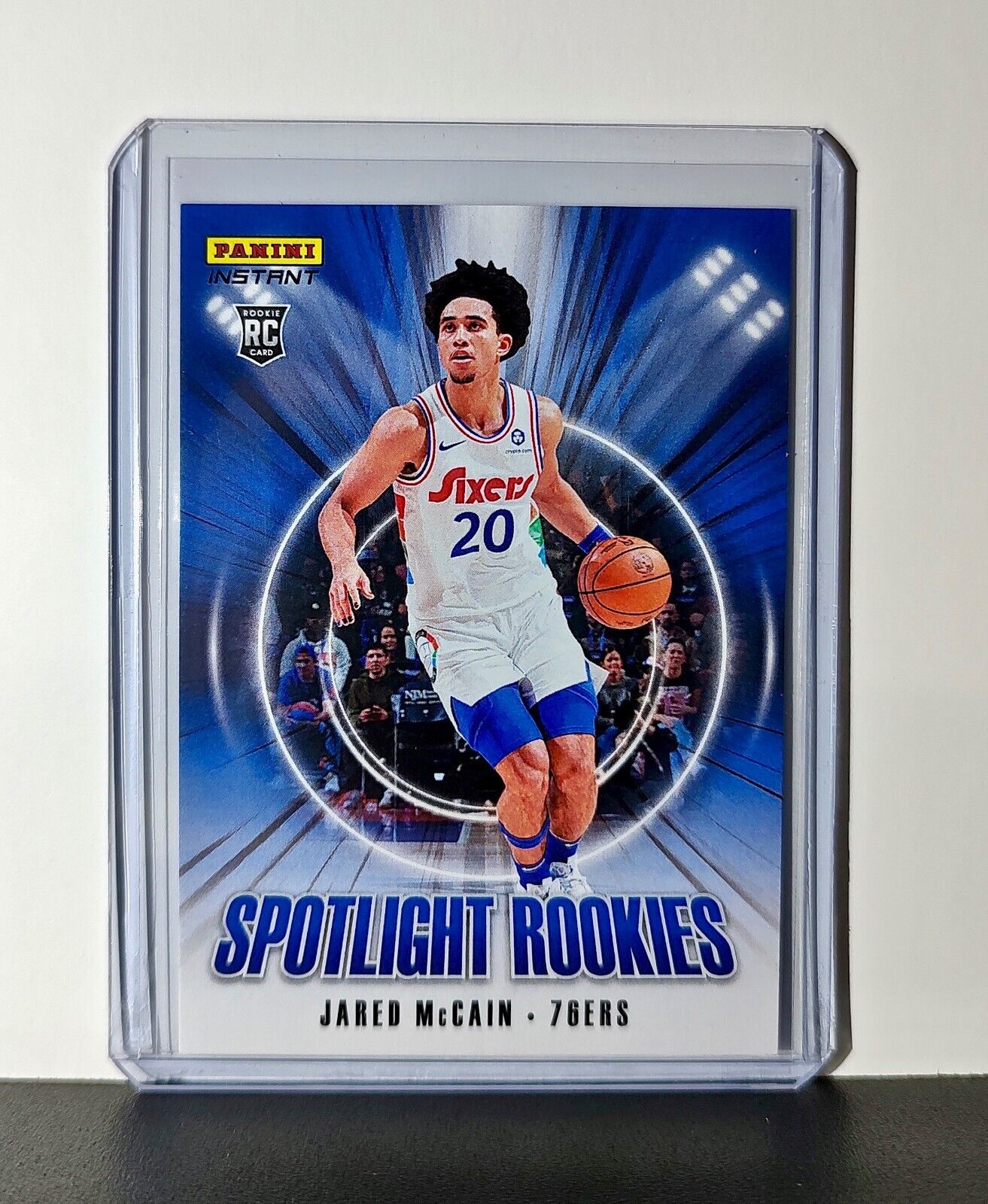 Jared McCain Rookie 2024-25 Panini Spotlight Rookies NBA #16 Card 76ers 1/170