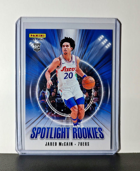 Jared McCain Rookie 2024-25 Panini Spotlight Rookies NBA #16 Card 76ers 1/170