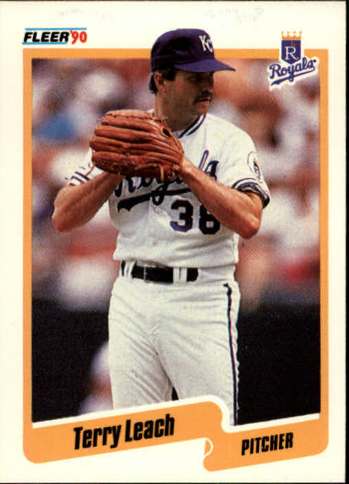 1990 Terry Leach Fleer Baseball Card #111