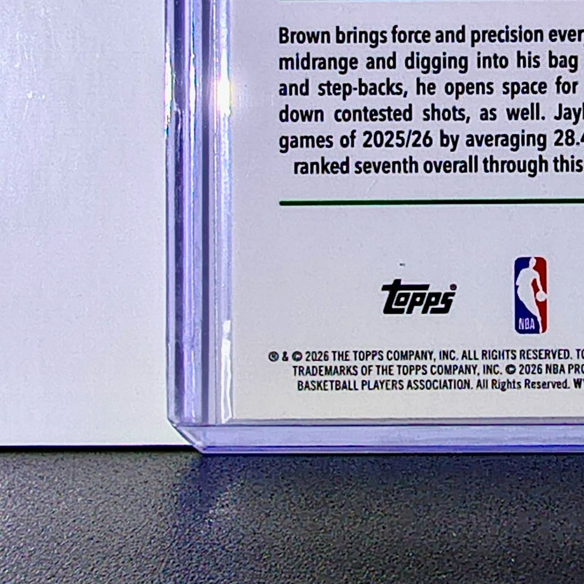 Jaylen Brown 2025-26 NBA Topps Chrome Update #9 Basketball Card Boston Celtics