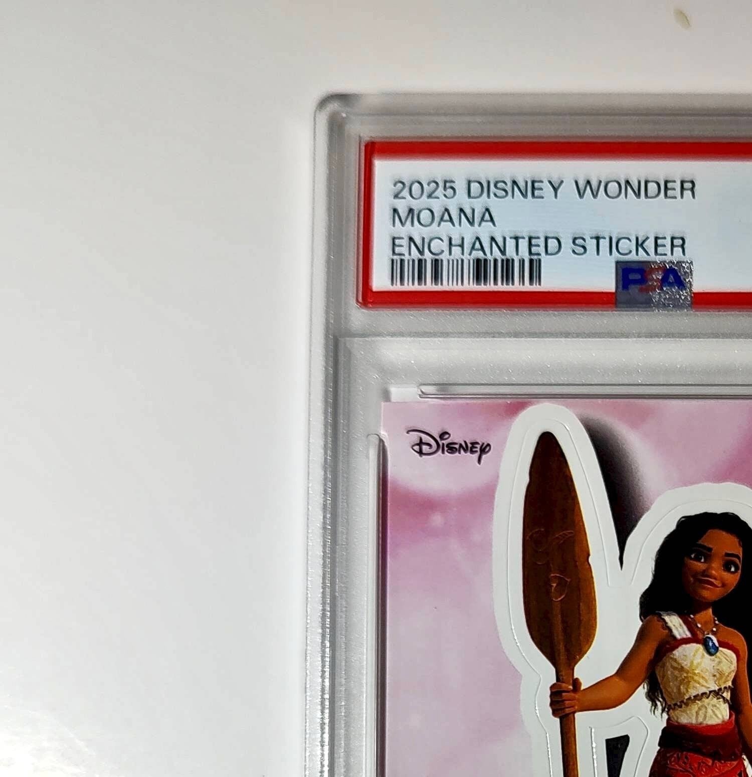 Moana 2025 Topps Disney #ES-23 Enchanted Sticker Card Moana PSA 9