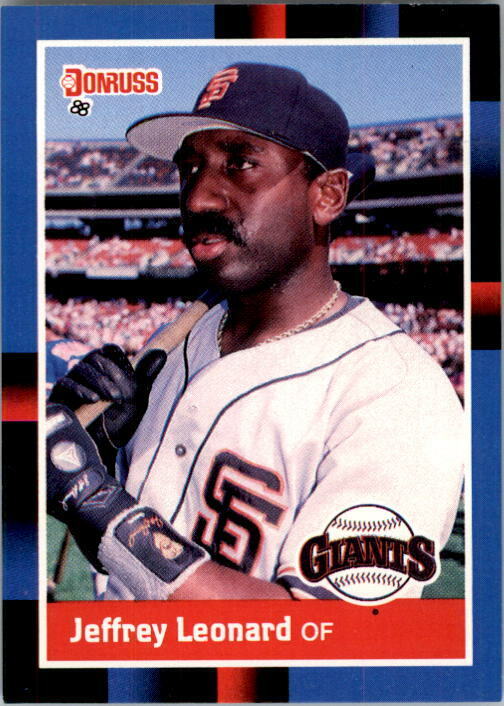 1988 Jeffrey Leonard Donruss Baseball Card #327