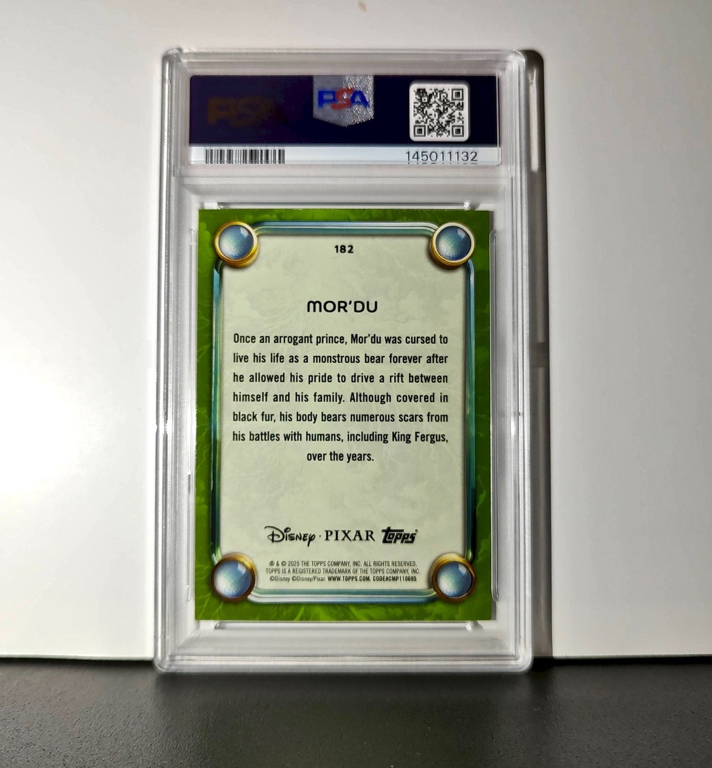 Mor'Du 2025 Topps Disney Wonder #182 Card Brave PSA 9