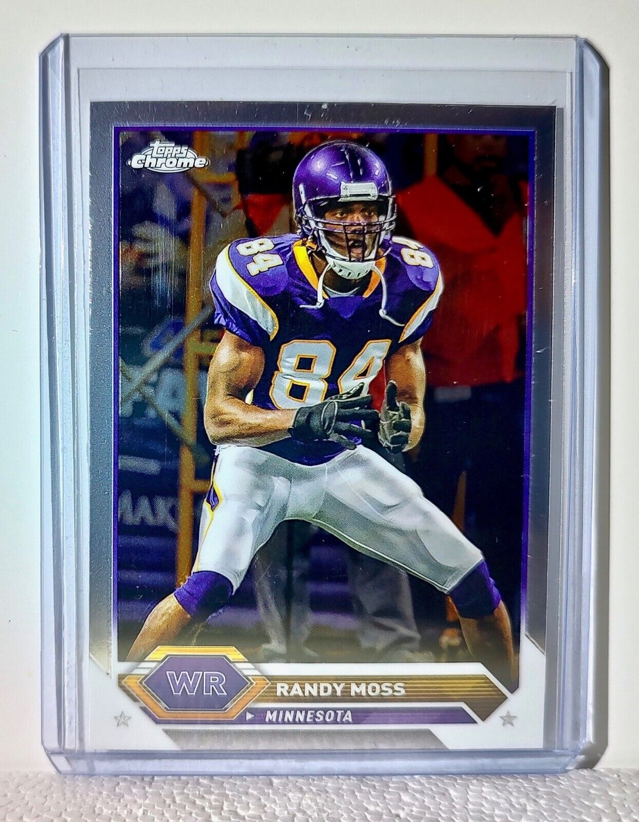 Randy Moss 2023 Topps Chrome NFL #13 Football Card Minnesota Vikings