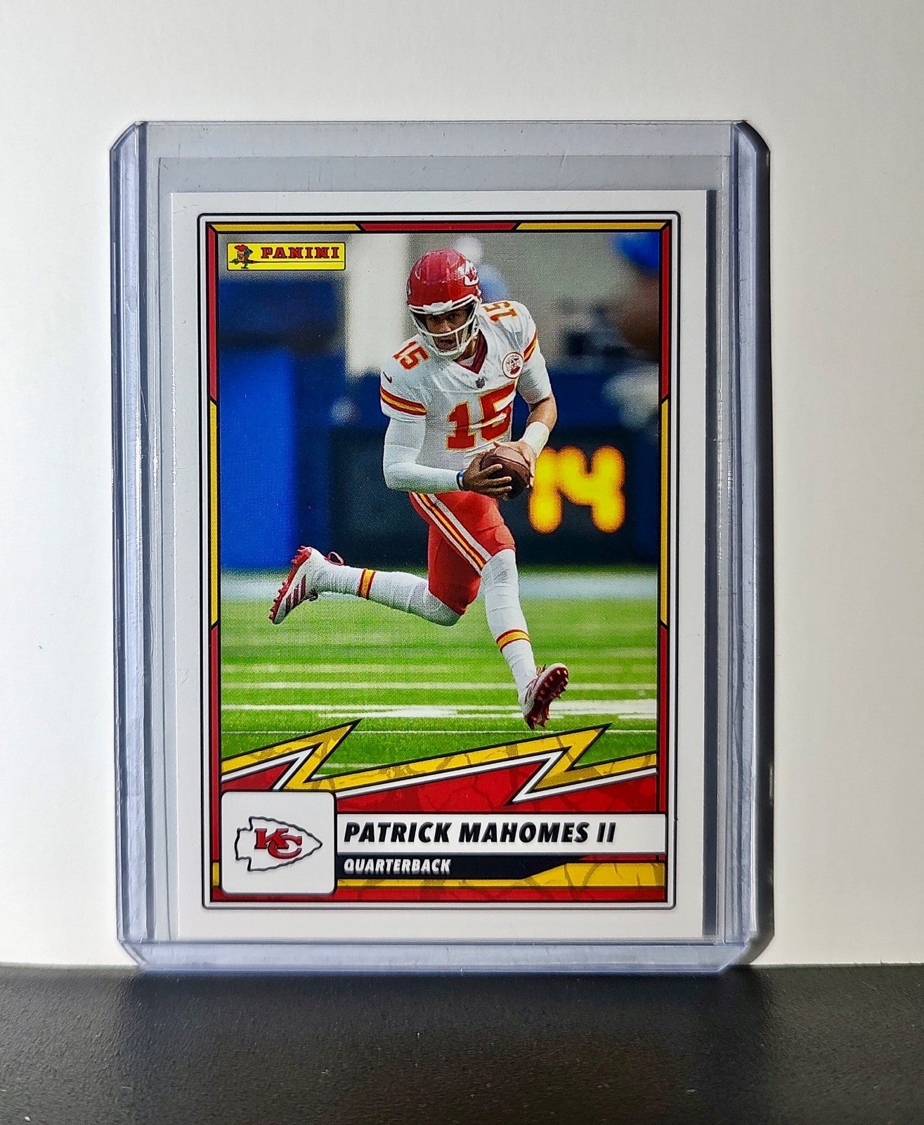 Patrick Mahomes II 2025 Panini NFL #15 Sticker Card Kansas City Chiefs