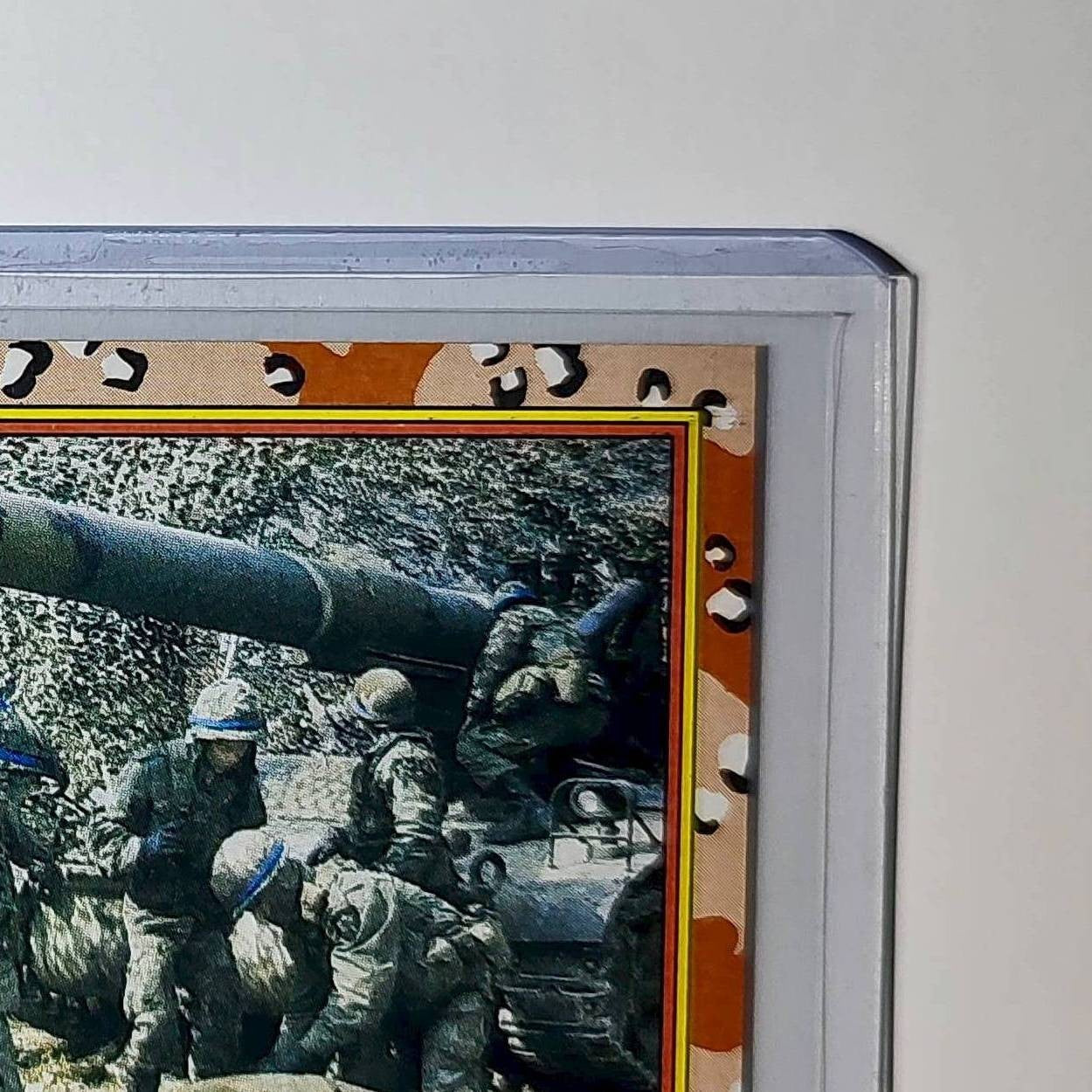 Manning the M-110 Howitzer 1991 Topps Desert Storm #39 Card