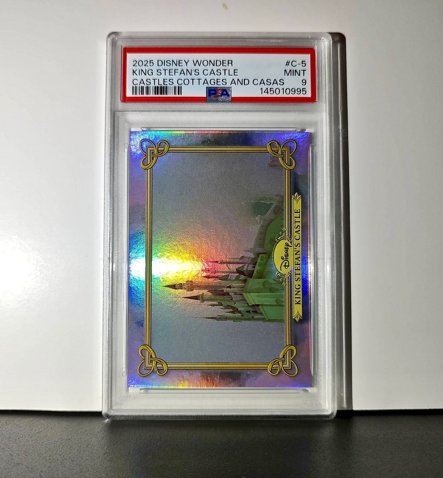 King Stefan's Castle 2025 Topps Disney #C-5 Card Sleeping Beauty PSA 9