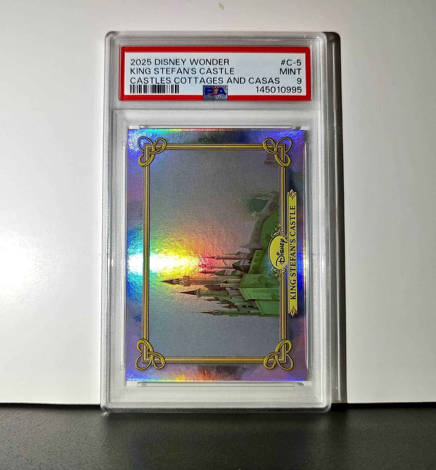 King Stefan's Castle 2025 Topps Disney #C-5 Card Sleeping Beauty PSA 9