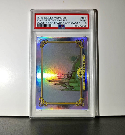 King Stefan's Castle 2025 Topps Disney #C-5 Card Sleeping Beauty PSA 9