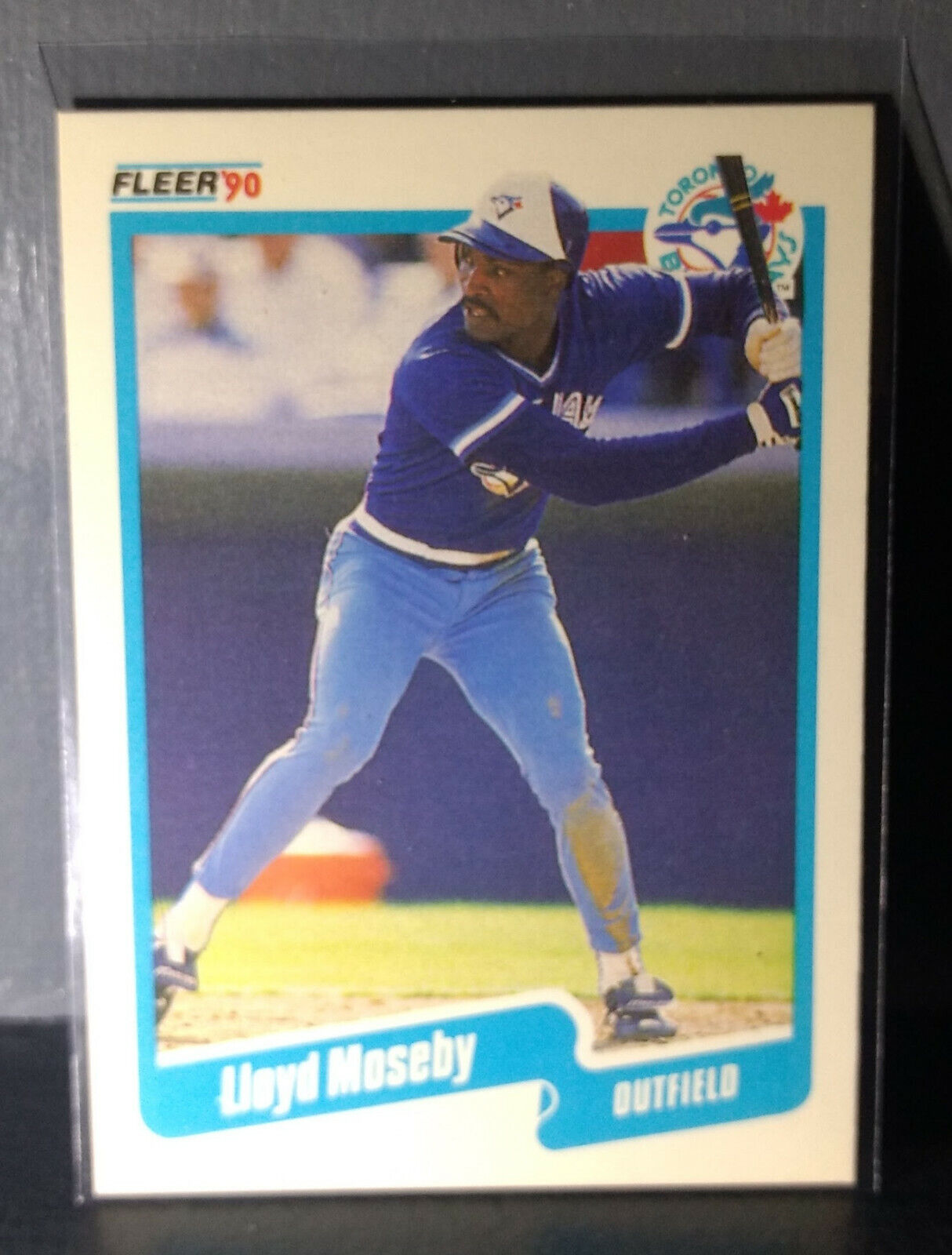 1990 Lloyd Moseby Fleer Baseball Card #90