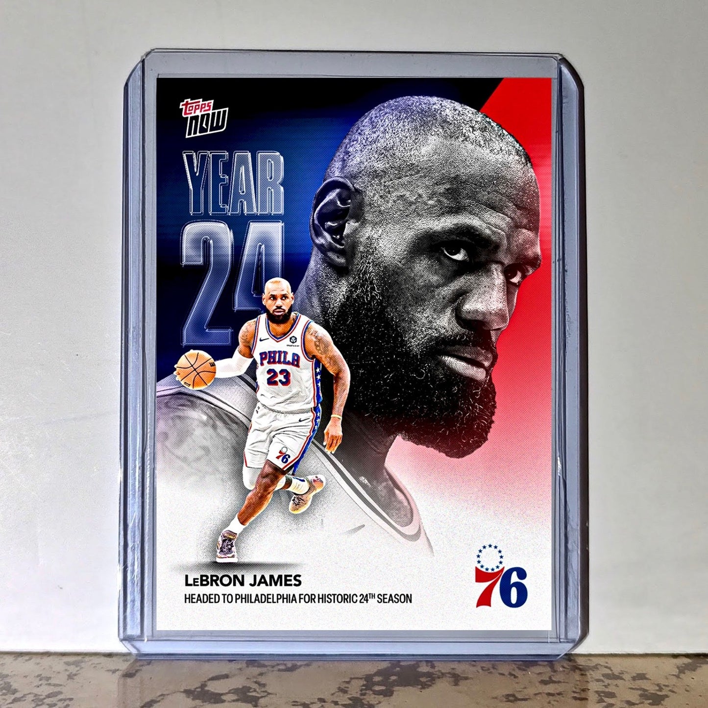 LeBron James 2026-27 Topps Now NBA Basketball Card Philadelphia 76ers PreSale