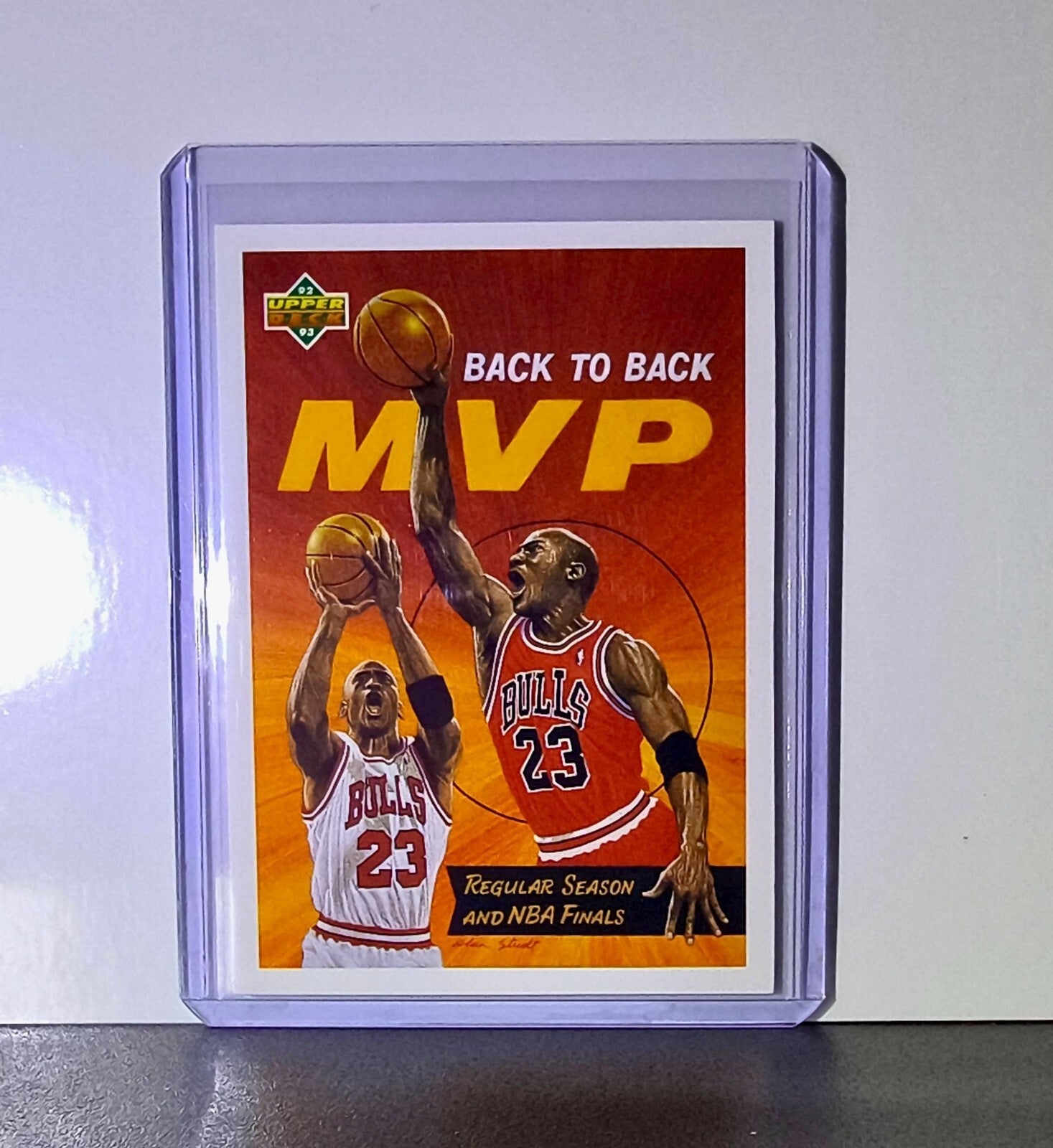 Michael Jordan 1992-93 Upper Deck Back to Back MVP #67 Card Chicago Bulls