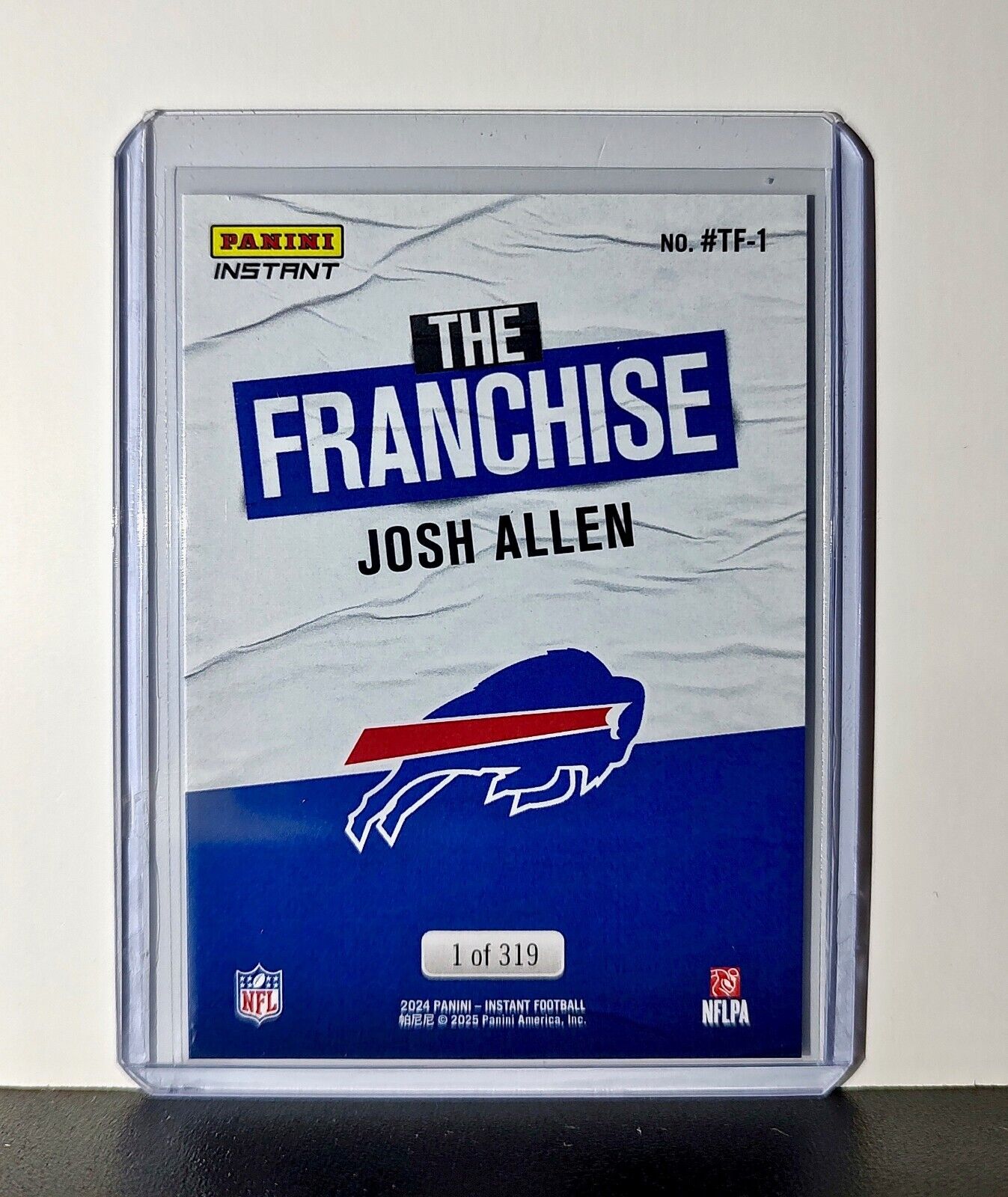 Josh Allen 2024 Panini The Franchise NFL #1 Football Card Buffalo Bills 1 of 319