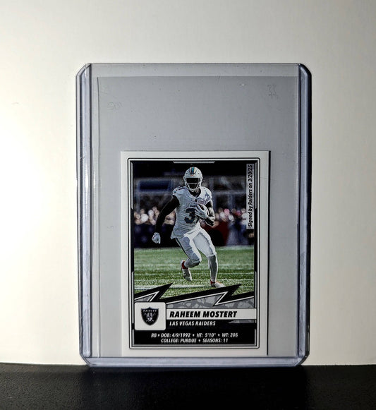 Raheem Mostert 2025 Panini NFL #265 Sticker Las Vegas Raiders