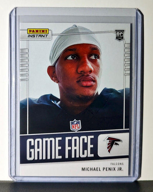 Michael Penix Jr. 2024 Panini Game Face #22 NFL Rookie Card Falcons 1/331