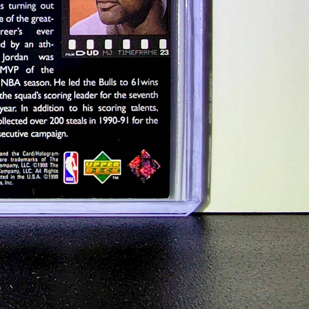 Michael Jordan 1998-99 Upper Deck MJ Timeframe #51 Basketball Card Chicago Bulls